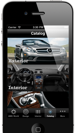 mercedes mobile app design