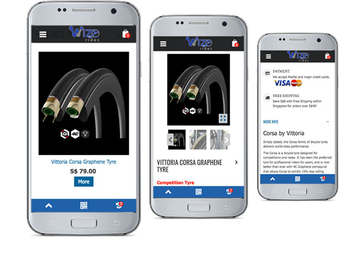 mobile site e-commerce web app